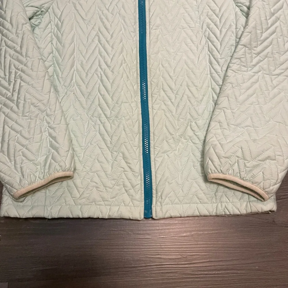 Patagonia Girls Nano Puff Chevron Quilted Jacket Mint Green XXL 16-18 65545FA13 - Picture 2 of 6